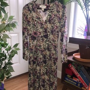 80's Vintage "Betsy's Things" Purple Floral Dress